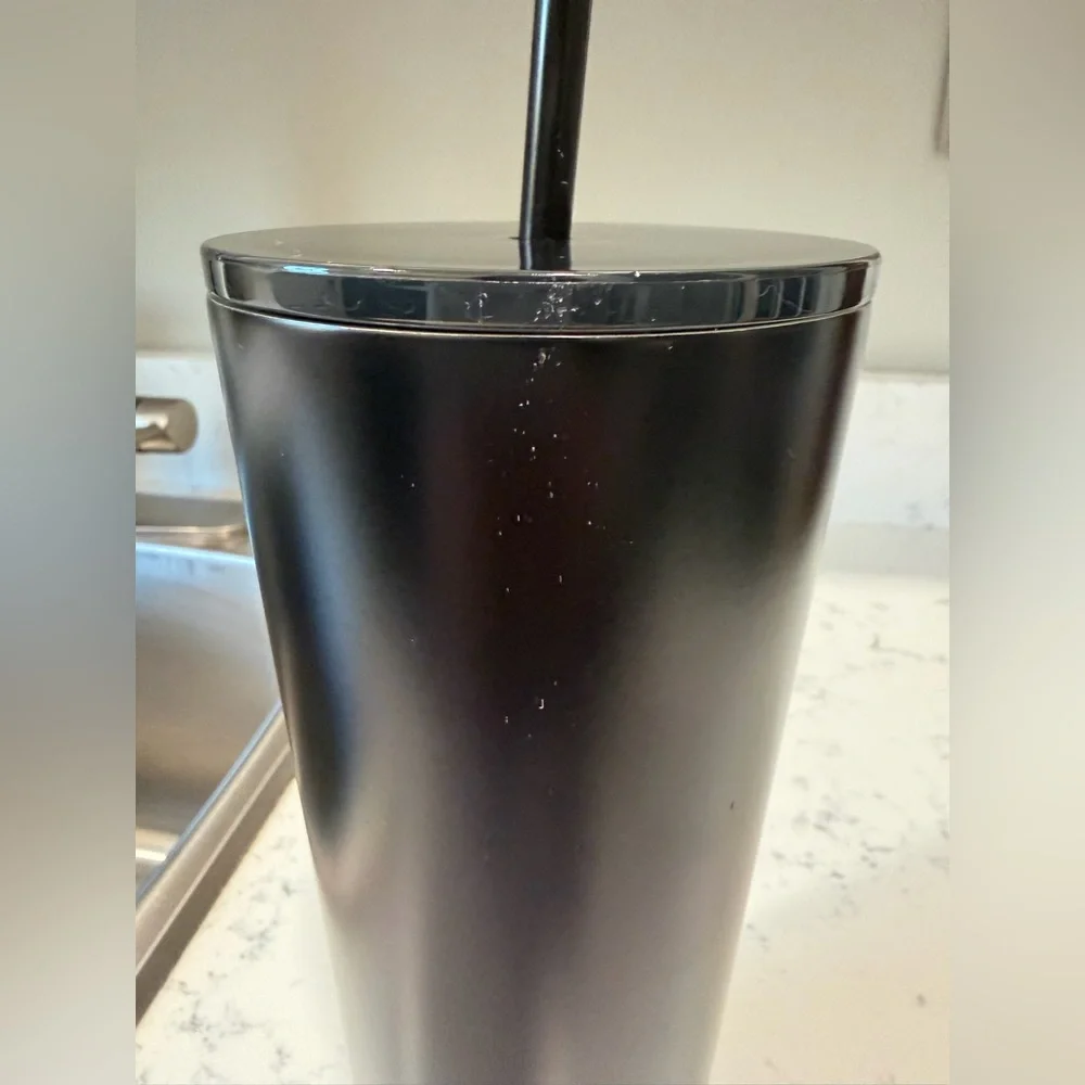 Starbucks Matte Black Tumbler with Straw - Picture 3 of 9